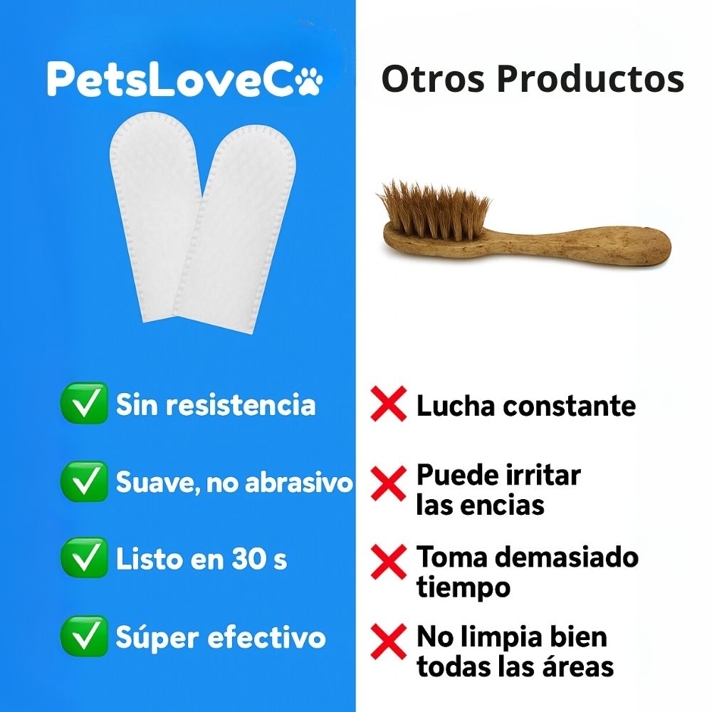 Toallitas Dentales Naturales Para Mascotas